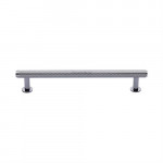 M Marcus Heritage Brass Knurled Design Cabinet Pull with Rose 160mm Centre to Centre